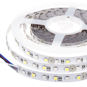   LED szalag , 5050 , 60 led/m , 14.4 W/m , RGBW , 10 mm , W = meleg fehér , IP65