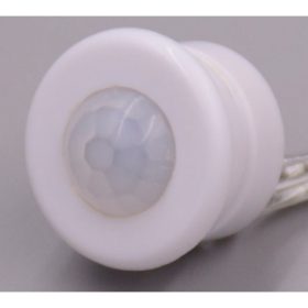   Mozgásérzékelős kapcsoló , PIR , 3A , 36 vagy 72 Watt , kerek , süllyesztett , fehér