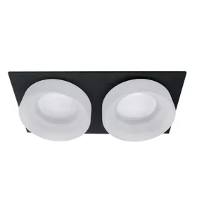 SA-045/2 SPOT LÁMPATEST 2XGU5.3 NÉGYZET FEKETE/FEHÉR