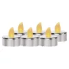 LED dekoráció – 6x teamécses, ezüst, 6x CR2032, beltéri, vintage, IP20, EMOS, DCCV12