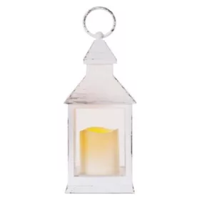   LED dekoráció – lámpa, antik, fehér, villogó, 3x AAA, beltéri, vintage, időzítő, IP20, EMOS, DCLV01