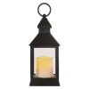 LED dekoráció – lámpa, antik, fekete, villogó, 3x AAA, beltéri, vintage, időzítő, IP20, EMOS, DCLV02