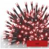 Led fényfüzér , sorolható , beltéri/ kültéri , 100 led , 10 m , piros fény , időzíthető , IP44 , standard