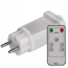 Adapter , sorolható LED fényfüzérhez , távirányítóval , időzíthető , fehér , IP44