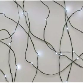   Led fényfüzér , beltéri/kültéri , nano LED , 15 m , hideg fehér , időzíthető , IP44