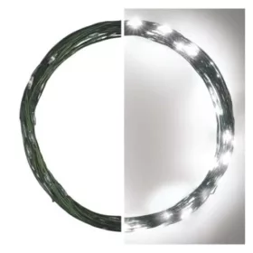   LED karácsonyi nano fényfüzér, zöld, 4 m, kültéri és beltéri, hideg fehér, időzítő, IP44, EMOS, D3AC03
