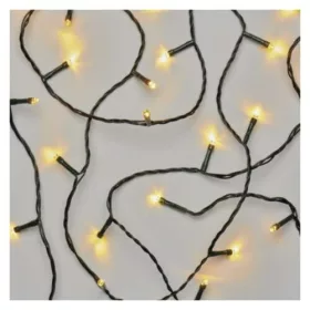   LED karácsonyi fényfüzér, 2,8 m, 3x AA, kültéri és beltéri, meleg fehér, időzítő, IP44, EMOS, D4FW01