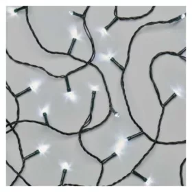   LED karácsonyi fényfüzér, 18 m, kültéri és beltéri, hideg fehér, időzítő, IP44, EMOS, D4AC04