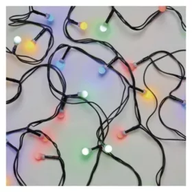   LED karácsonyi fényfüzér, cseresznye – golyók, 8 m, kültéri és beltéri, többszínű, program, RGB, IP44, EMOS, D5AM05