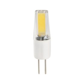   LED lámpa , 12V DC , kukorica , G4 foglalat , 2 Watt , 300° , szilikon bevonat , hideg fehér, COB , Optonica