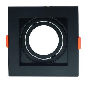Spotlámpa négyzet alakú, GU10, fekete, Optonica, 2051