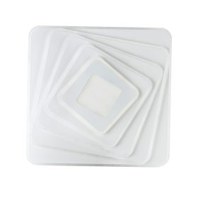   LED mennyezeti négyzet alakú 60x2w távirányítóval, 120W, CCT, 7200 lm, homokfehér, Optonica, 2929