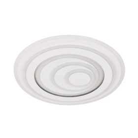   LED mennyezeti lámpa kerek 48x2w távirányítóval, 96W, CCT, 7200 lm, homokfehér, Optonica, 2930