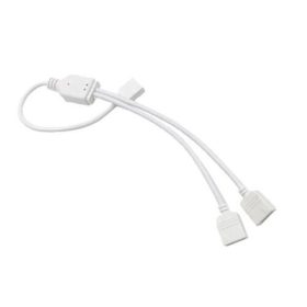   Csatlakozó 1anya+30cmvezeték+2anya 4p awg24, fehér, Optonica, 6513