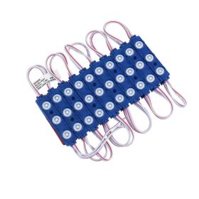   LED lencse modul 3 2835, 1,5W, kék, dimmelhető, 120 lm, IP65, Optonica, 4525