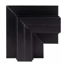   R20 beépített szögletes csatlakozó, fekete, Optonica, 5453