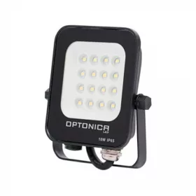   LED reflektor , 10 Watt , zöld fényű , fekete , kültéri , IP65 , Optonica