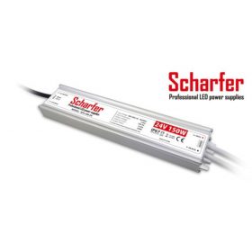   LED tápegység , 24 Volt , 150 Watt , 6.25A , kültéri , vízálló , IP67 , Scharfer , 7 év garancia