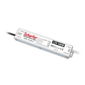   LED tápegység , 12 Volt , 100 Watt , 8,5A , kültéri , vízálló , IP67 , Scharfer , 7 év garancia