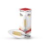 Asalite LED Izzó C35 filament gyertya E14 4W 2700K (470 lumen)