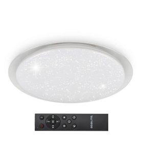   Asalite LED Mennyezeti Lámpa LIZA 48W 3000K, 4000K, 6500K (4080 lumen) Kerek, Csillagos + Távirányító CCT