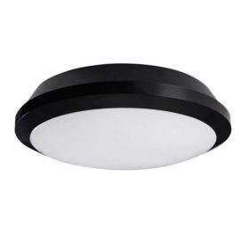   LED lámpatest , mennyezeti , kerek , 25W , természetes fehér , fekete , IP65 , DABA PRO