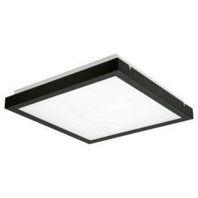   LED lámpatest , mennyezeti , négyzet , 25W , természetes fehér , fekete,  TYBIA