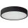 LED lámpatest , mennyezeti , 3 x E27 , kerek , fekete , JASMIN