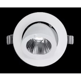   Beépíthető spot lámpatest , billenthető , 20W , természetes fehér , szürke , IP40