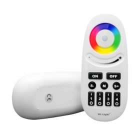   RGB  és RGBW távirányító , Dimmer , 4 csoport (zóna) , group control , fekete gombok , Miboxer (Mi-Light) , FUT095