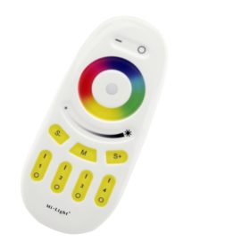   RGB és RGBW távirányító , Dimmer , 4 csoport (zóna) , group control , sárga gombok , Miboxer (Mi-Light) , FUT096
