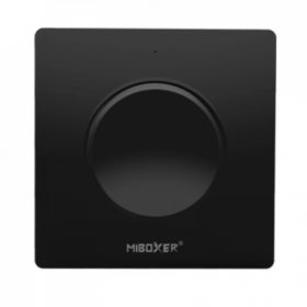   Nyomó- és tekerő gombos kapcsoló , RF kimenettel , multifunkciós dimmelés , elemes , fekete , Miboxer (Mi-Light) , SMART , K1B