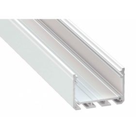   Alumínium profil LED szalaghoz , 2 méter/db , fehér , széles , ILEDO