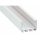 Alumínium profil LED szalaghoz , 2 méter/db , fehér , széles , ILEDO
