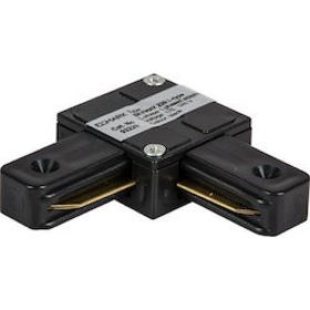   Track light sín adapter , 1 fázisú , 2 pólusú , L típus , fekete , Elmark