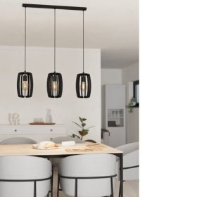   EGLO , 900505 , BAJAZZARA , f&uuml;ggeszt&eacute;k , E27 , 3X40W , IP20 , fekete