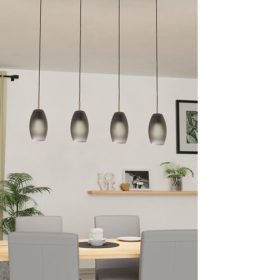   EGLO , 900508 , BATISTA , f&uuml;ggeszt&eacute;k , E27 , 4X40W , IP20 , matt sz&uuml;rke