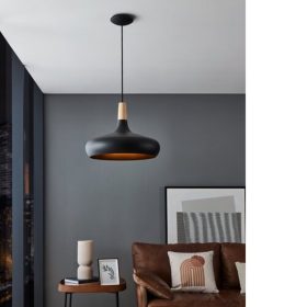   LED lámpa , függeszték , mennyezeti , E27 foglalat , fekete , EGLO , SABINAR , 900163