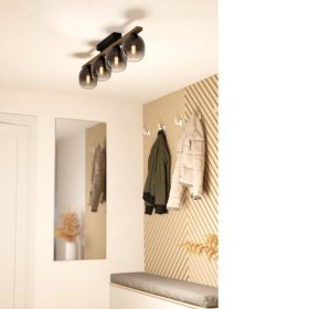   LED lámpa , mennyezeti , 4xE27 foglalat , fekete , EGLO , FILAGO , 900185