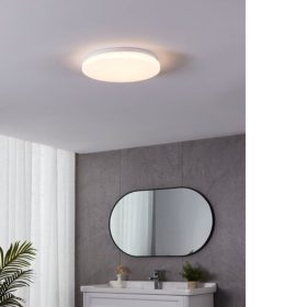   LED lámpatest , mennyezeti/fali , kerek , kristály hatású , 18W , meleg fehér , IP44 , EGLO , FRANIA-S  , 900619