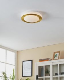   LED lámpatest , mennyezeti , 11 Watt , meleg fehér , csiszolt réz , IP44 , EGLO , CARPI , 900369