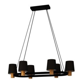   EGLO , 43782 , EDALE , f&uuml;ggeszt&eacute;k , E27 , 6X40W , IP20 , cappuccino