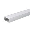 Alumínium profil LED szalaghoz 40*20mm, ezüst/fehér fedő, Optonica, 5121