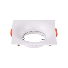   LED spotlámpa keret négyzet alakú, GU10, fehér, V-TAC, 6634