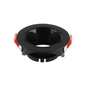   LED spotlámpa keret kerek, GU10, fekete, fekete, V-TAC, 6646