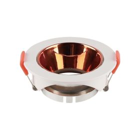   LED spotlámpa keret kerek, GU10, fehér, rózsaarany, V-TAC, 6649