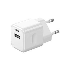 VT-5320 20W-Os Töltőadapter 1 Pd+1 Qc Porttal, Fehér