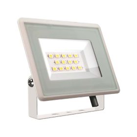   LED reflektor Slimline F osztály, 10w, 4000K, természetes fehér, 750lm, 110°, fehér, CRI>70, IP65, V-TAC, 6731