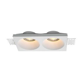 LED spotlámpa keret kerek, 2XGU10, fehér, V-TAC, 6762