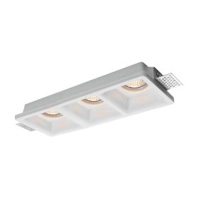   LED spotlámpa keret négyzet alakú, 3XGU10, fehér, V-TAC, 6764